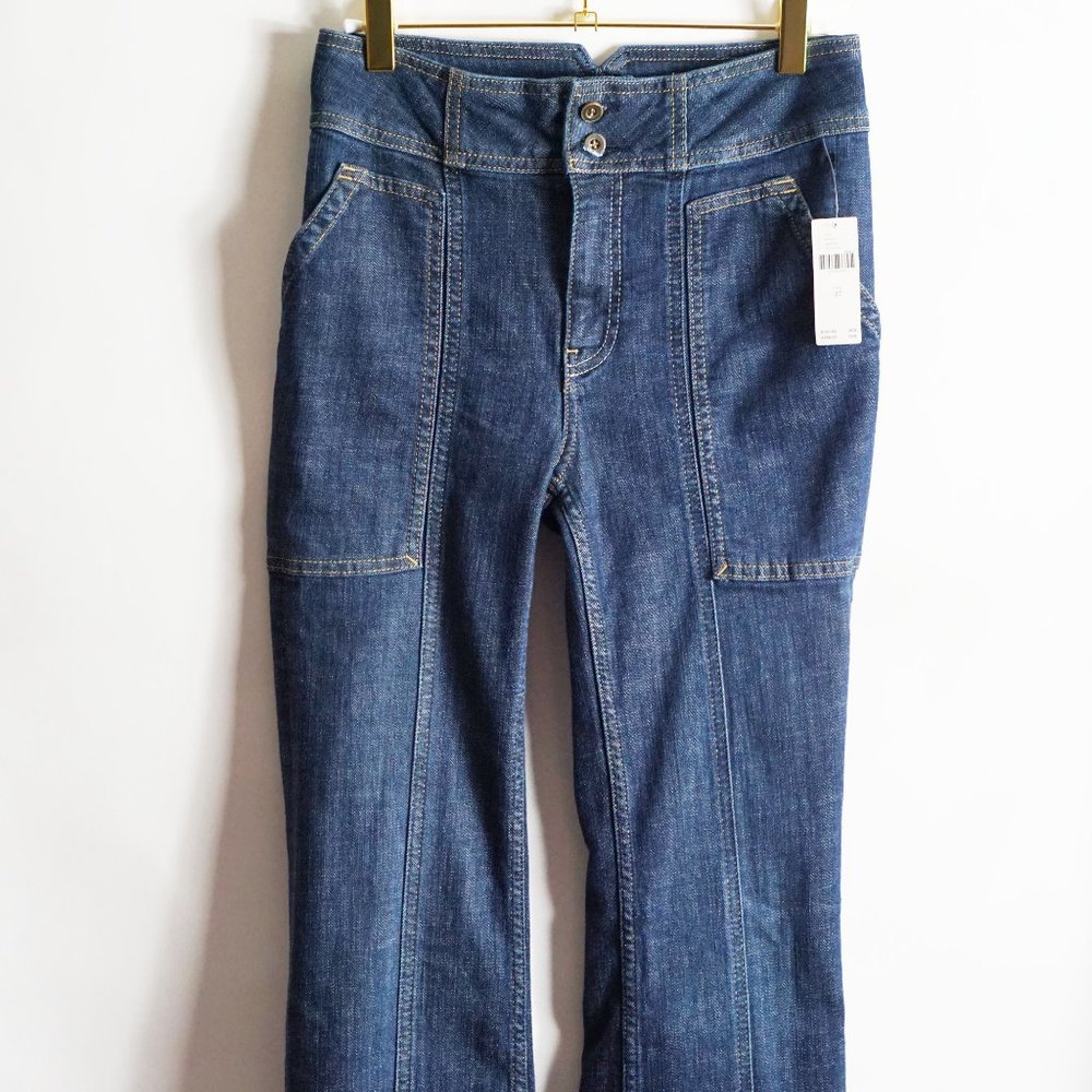 Anthropologie High-Rise Utility Bootcut Jeans 27 - Picture 4 of 8